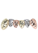 6 TEETH GOLD TRI COLOR GRILLZ DIAMOND CUT