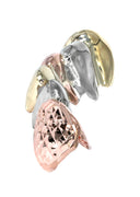 6 TEETH GOLD TRI COLOR GRILLZ DIAMOND CUT