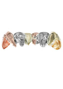 6 TEETH GOLD TRI COLOR GRILLZ DIAMOND CUT
