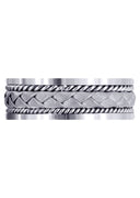 Hand Woven Mens Wedding Band | Sand Blast Finish (Jeremy)