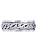 Hand Woven Mens Wedding Band | Satin Finish (Colin)