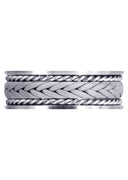Hand Woven Unique Mens Wedding Band | Sand Blast Finish (Calvin)