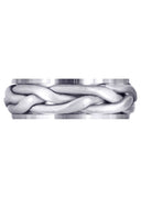 Hand Woven Mens Wedding Band | Satin Finish (Abraham)