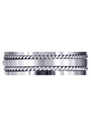 Hand Woven Mens Wedding Band | High Polish Finish (Abel)