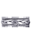 Hand Woven Mens Wedding Band | Satin Finish (Preston)
