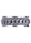 Hand Woven Mens Wedding Band | Sand Blast Finish (Axel)