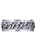 Hand Woven Mens Wedding Band | Sand Blast Finish (Braxton)