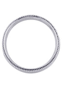 Modern Mens Wedding Band | Satin / High Polish Finish (Kaleb)