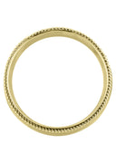 Yellow Gold Modern Mens Wedding Band | Satin / High Polish Finish (Kaleb)