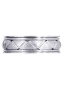 Contemporary Mens Wedding Band | Satin Finish (Patrick)