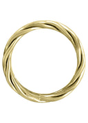 Yellow Gold Braided Mens Wedding Band | GB Finish (Miguel)