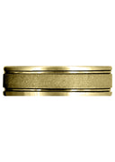 Yellow Gold Modern Mens Wedding Band | High Polish Finish (Victor)