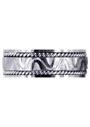 Modern Mens Wedding Band | Sand Blast Finish (Richard)