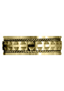 Yellow Gold Modern Mens Wedding Band | High Polish Finish (Carlos)