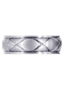 Contemporary Mens Wedding Band | Satin Finish (Hayden)