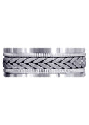 Hand Woven Mens Wedding Band | Sand Blast Finish (Carson)