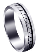 Hand Woven Mens Wedding Band | Satin Finish (Timothy)
