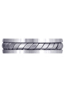 Hand Woven Mens Wedding Band | Satin Finish (Timothy)
