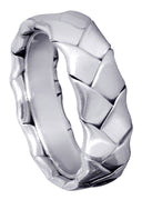 Hand Woven Mens Wedding Band | High Polish Finish (Kingston)