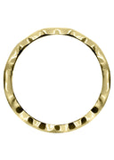 Yellow Gold Hand Woven Mens Wedding Band | High Polish Finish (Kingston)