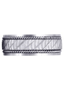 Hand Woven Mens Wedding Band | Satin Finish (Ashton)