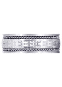 Modern Mens Wedding Band | Satin Finish (Omar)