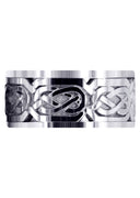 Celtic Mens Wedding Band | Sand Blast / High Polish Finish (Emmett)