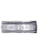 Modern Mens Wedding Band | Satin Finish (Lorenzo)