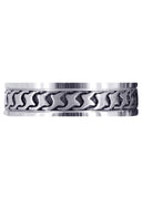 Celtic Mens Wedding Band | Sand Blast / High Polish Finish (Jax)