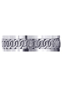 Celtic Mens Wedding Band | Sand Blast / High Polish Finish (Eric)