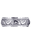 Antique Mens Wedding Band | Sand Blast / High Polish Finish (George)