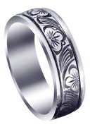 Antique Mens Wedding Band | High Polish Finish (Alex)