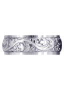 Antique Mens Wedding Band | Sand Blast / High Polish Finish (Bryson)