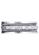Modern Mens Wedding Band | Sand Blast / High Polish Finish (Elliott)