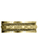 Yellow Gold Modern Mens Wedding Band | Sand Blast / High Polish Finish (Elliott)