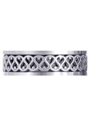 Celtic Mens Wedding Band | High Polish Finish (Silas)