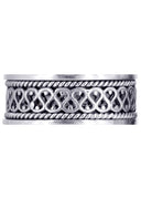 Celtic Unique Mens Wedding Band | High Polish Finish (Sean)