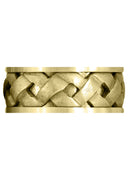 Yellow Gold Contemporary Mens Wedding Band | Satin Finish (Wesley)