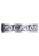 Celtic Unique Mens Wedding Band | Sand Blast / High Polish Finish (Elliot)
