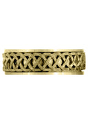 Yellow Gold Celtic Mens Wedding Band | Sand Blast Finish (Cooper)