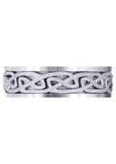 Celtic Mens Wedding Band | Sand Blast Finish (Ian)