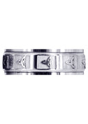 Celtic Mens Wedding Band | Sand Blast / High Polish Finish (Beau)