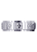 Celtic Mens Wedding Band | Sand Blast / High Polish Finish (Nicolas)