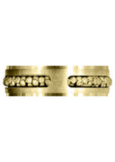 Yellow Gold Contemporary Mens Wedding Band | Satin Finish (Paul)