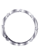Contemporary Mens Wedding Band | Satin / High Polish Finish (Brady)