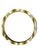 Yellow Gold Contemporary Mens Wedding Band | Satin / High Polish Finish (Brady)