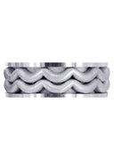 Contemporary Mens Wedding Band | Sand Blast Finish (Maximus)