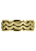 Yellow Gold Contemporary Mens Wedding Band | Sand Blast Finish (Maximus)