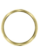 Yellow Gold Contemporary Mens Wedding Band | High Polish Finish