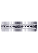 Contemporary Mens Wedding Band | Satin Finish (Riley)
